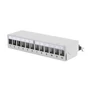 Kép 2/7 - Digitus DN-93706, RJ-45, Rackre szerelhető, 1U, Szürke, 125 mm, 265 mm