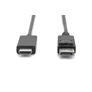 Kép 2/2 - Digitus AK-340303-020-S, 2 M, HDMI A-típus (Standard), DisplayPort, Dugó, Dugó, Egyenes