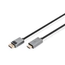 Kép 1/2 - Digitus DB-340202-030-S, 3 M, DisplayPort, HDMI, Dugó, Dugó, Egyenes