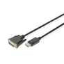 Kép 1/2 - Digitus DB-340301-020-S, 2 M, DisplayPort, DVI-D, Dugó, Dugó, Nikkel