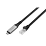 Kép 1/3 - Digitus AK-300601-050-S, 5 M, Cat6a, S/FTP (S-STP), RJ-45, Fekete