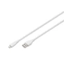 Kép 1/5 - Digitus AK-600108-010-W, 1 M, Lightning, USB A, Dugó, Dugó, Fehér