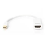 Kép 4/4 - Digitus DB-340404-001-W, 0,15 M, Mini DisplayPort, HDMI A-típus (Standard), Dugó, Aljzat, Arany