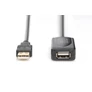 Kép 2/4 - Digitus DA-70130-4, 5 M, USB A, USB A, USB 2.0, Dugó/aljzat, Fekete