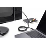 Kép 1/5 - Digitus AK-300330-020-S, 2 M, USB C-típus, DisplayPort, Dugó, Dugó, Egyenes