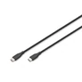 Kép 1/5 - Digitus AK-300341-020-S, 2 M, USB C, USB C, USB 2.0, 0,48 Gbit/s, Fekete
