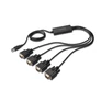 Kép 1/3 - Digitus DA-70159, Fekete, 1,5 M, USB A típus, DB-9, Dugó, Dugó