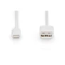 Kép 2/2 - Digitus DB-600106-010-W, 1 M, Lightning, USB A, Fehér, Egyenes, Egyenes