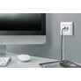 Kép 5/5 - Digitus DA-70618, 2 x USB A + 1 x USB C, Fehér, Biztosított áramellátás, 250 V, 50 Hz, 5 V