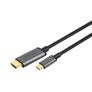 Kép 3/6 - Digitus DA-70821, 1,8 M, USB C-típus, HDMI A-típus (Standard), Dugó, Dugó, Egyenes
