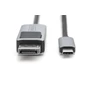 Kép 3/3 - Digitus DB-300334-020-S, 2 M, USB C-típus, DisplayPort, Dugó, Dugó, Egyenes