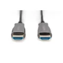 Kép 2/3 - Digitus AK-330125-100-S, 10 M, HDMI A-típus (Standard), HDMI A-típus (Standard), 4096 x 2560 pixelek, 3D, Fekete