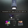 Kép 12/13 - j5create JUC29L08, 0,8 M, USB C, USB C, 40 Gbit/s, Fekete, Kék