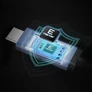 Kép 9/13 - j5create JUC29L08, 0,8 M, USB C, USB C, 40 Gbit/s, Fekete, Kék