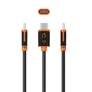 Kép 3/5 - j5create JUCX25L18, 1,8 M, USB C, USB C, 0,48 Gbit/s, Fekete, Narancssárga