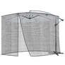 Kép 3/12 - Mosquito net for garden umbrella 3.5m - black