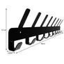 Kép 2/7 - Wall hanger (17 hooks) - black