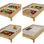 Kép 7/14 - Kruzzel 26366 Sensory Table with Chair