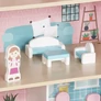 Kép 11/14 - Kruzzel 26364 Wooden Dollhouse