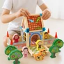 Kép 5/14 - Construction blocks - house 268 pieces Kruzzel 26452