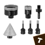Kép 12/15 - Diamond hole saws - set of 7 Bigstreen 27080