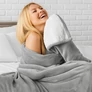 Kép 11/12 - Double-sided blanket 150x200cm light gray Ruhhy 26293