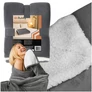 Kép 1/11 - Double-sided blanket 150x200cm dark gray Ruhhy 26292