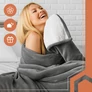 Kép 8/11 - Double-sided blanket 150x200cm dark gray Ruhhy 26292