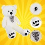 Kép 3/8 - Teddy bear 100cm Kruzzel 26099
