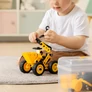 Kép 5/16 - Construction blocks - vehicles 100 pieces ISO TRADE