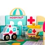 Kép 12/16 - Wooden blocks 115 pcs - city 23519