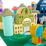 Kép 13/16 - Wooden blocks 115 pcs - city 23519