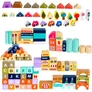 Kép 16/16 - Wooden blocks 115 pcs - city 23519