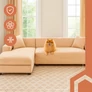 Kép 15/15 - Ruhhy 26184 beige sofa cover 190-230cm