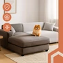 Kép 10/14 - Ruhhy 26035 light gray sofa cover 145-185cm