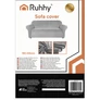 Kép 4/15 - Ruhhy 26182 sofa cover 190-230cm light gray