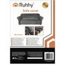 Kép 4/15 - Sofa cover 190-230cm dark gray Ruhhy 26181