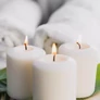Kép 3/9 - White cylinder candle - set of 8