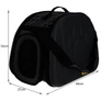 Kép 15/15 - Carrier - bag for dog/cat - black