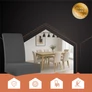 Kép 8/11 - Chair covers - 6 pcs. dark gray Ruhhy 25990