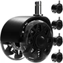 Kép 1/9 - Black swivel chair wheels 5 pcs Ruhhy26294
