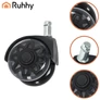 Kép 4/9 - Black swivel chair wheels 5 pcs Ruhhy26294