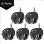 Kép 8/9 - Black swivel chair wheels 5 pcs Ruhhy26294