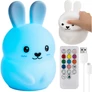 Kép 1/8 - RGB night lamp with remote control - rabbit Izoxis 26204
