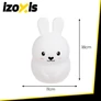 Kép 2/8 - RGB night lamp with remote control - rabbit Izoxis 26204