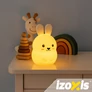Kép 6/8 - RGB night lamp with remote control - rabbit Izoxis 26204