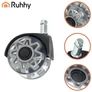 Kép 4/9 - Gray swivel chair wheels, 5 pcs. Ruhhy 25280