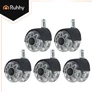 Kép 8/9 - Gray swivel chair wheels, 5 pcs. Ruhhy 25280