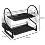 Kép 3/13 - Ruhhy 24634 two-level dish dryer