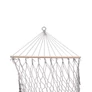 Kép 6/6 - Szürke hálós függőágy rojtokkal, 200cm (boho stílus)